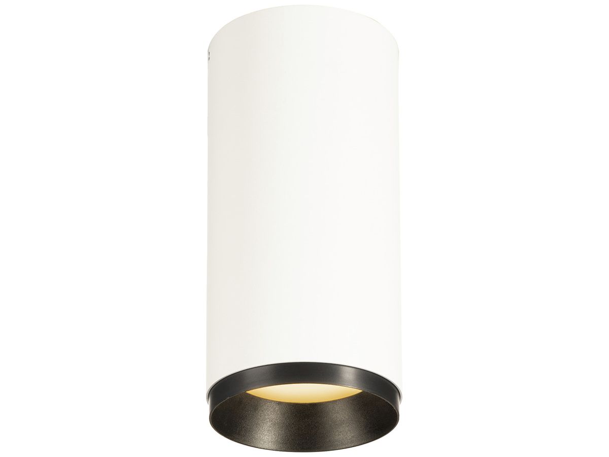 LED-Deckenleuchte SLV NUMINOS M PHASE 20W 1925lm 2700K 24° Ø85×185mm weiss