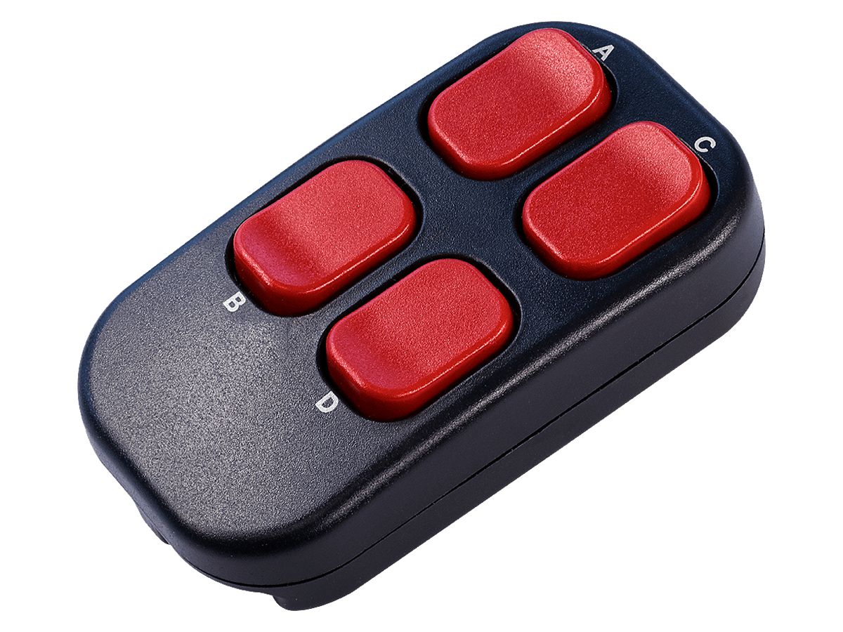 Handsender ALADIN Mini II EnOcean 4-Kan anthrazit/rot