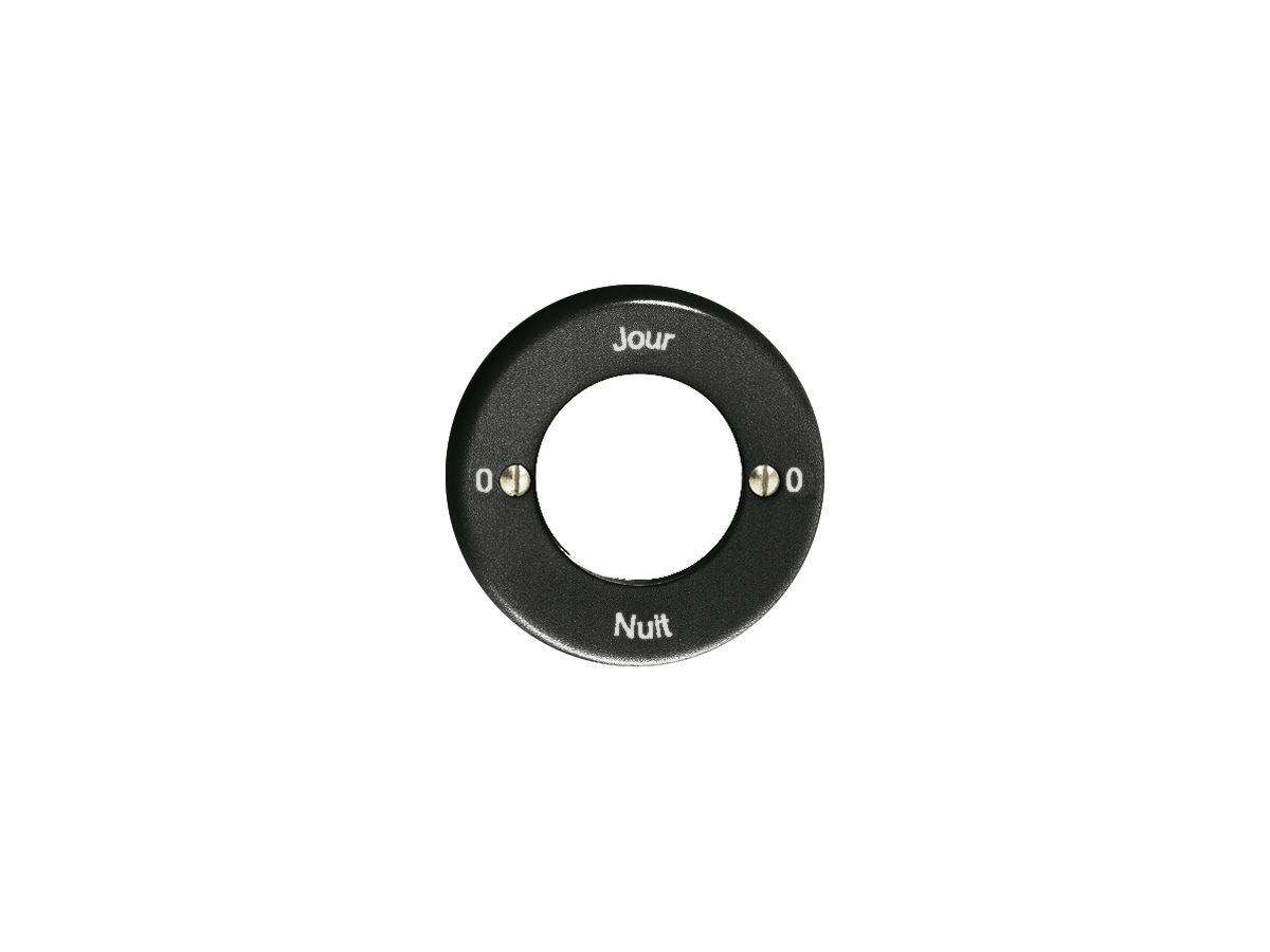 Frontset 0-Jour-0-Nuit schwarz, für Schlüsselschalter FH