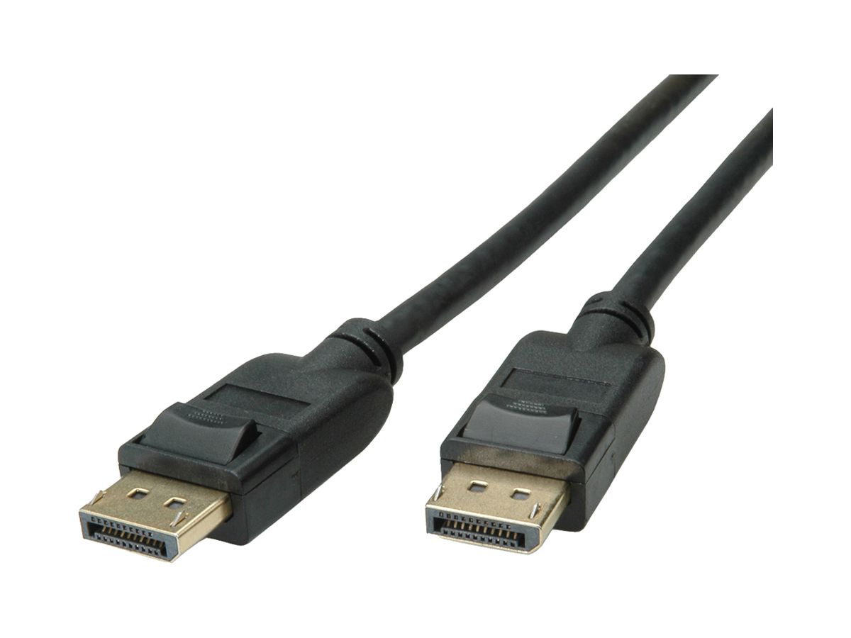 DisplayPort-Kabel ROLINE RM 8K@60Hz (DisplayPort 1.4) HDR schwarz 2m