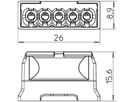 Verbindungsklemme Bettermann 5P 0.5…2.5mm² hellgrau