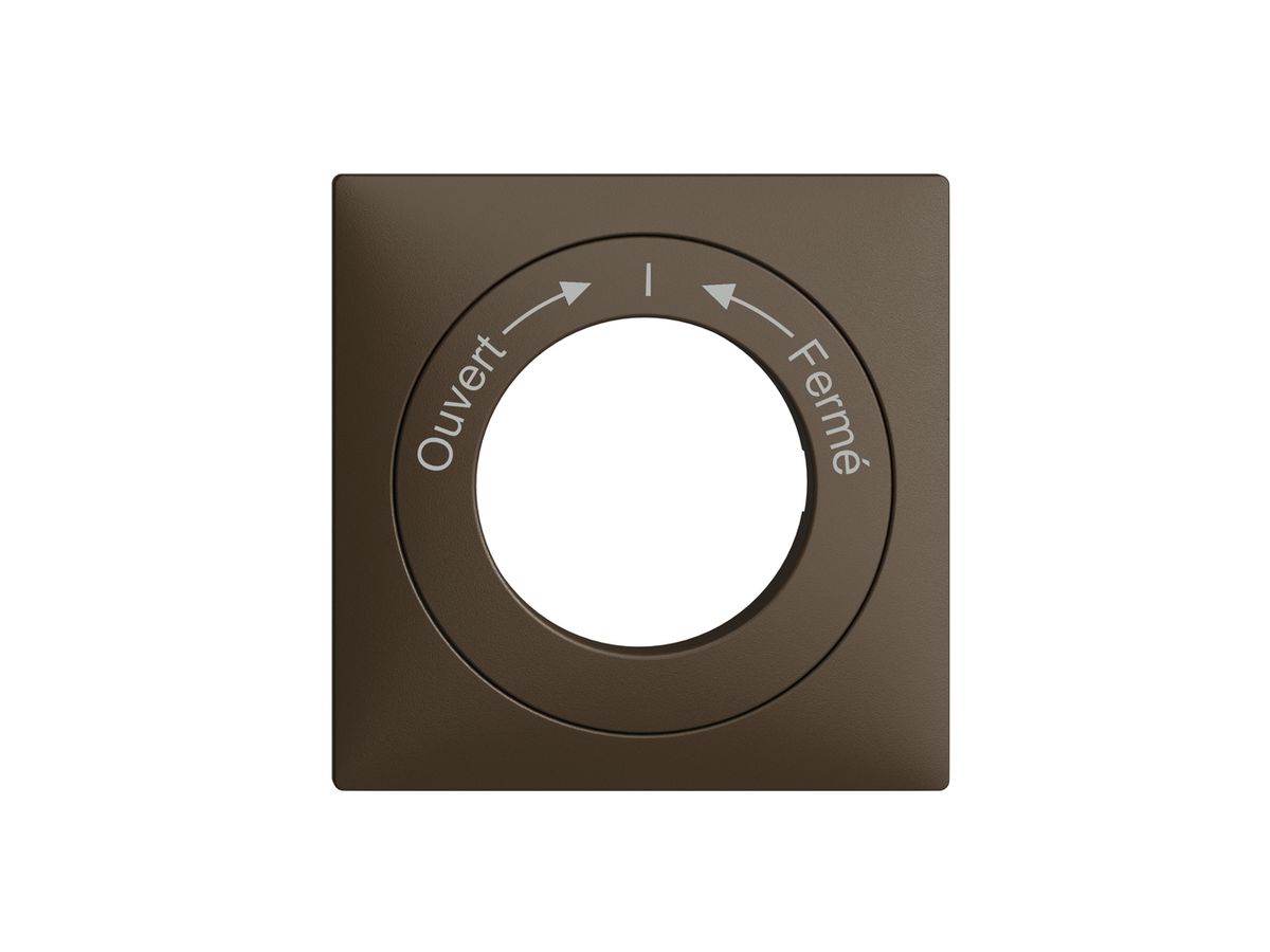 Frontset Ouvert->I<-Fermé EDIZIOdue coffee 60×60mm für Schlüsselschalter