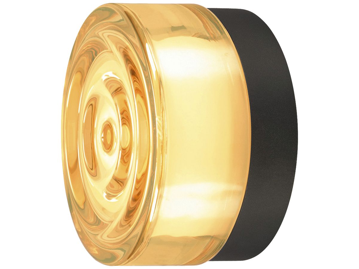 LED-Anbauleuchte SLV CYFT WAVE 7W 250lm 927/930/940 IP65 DIM Ø132mm schwarz