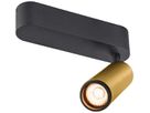 LED-Spot SLV GRIP SPOT M 14W 1450lm 2700K WB DIM 183×147×106mm schwarz/gold