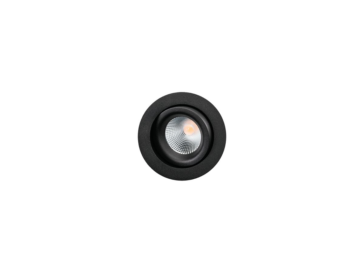 LED-Downlight SG Junistar Lux 8W 620lm 940 IP20/IP44 42° DIM Ø94mm schwarz