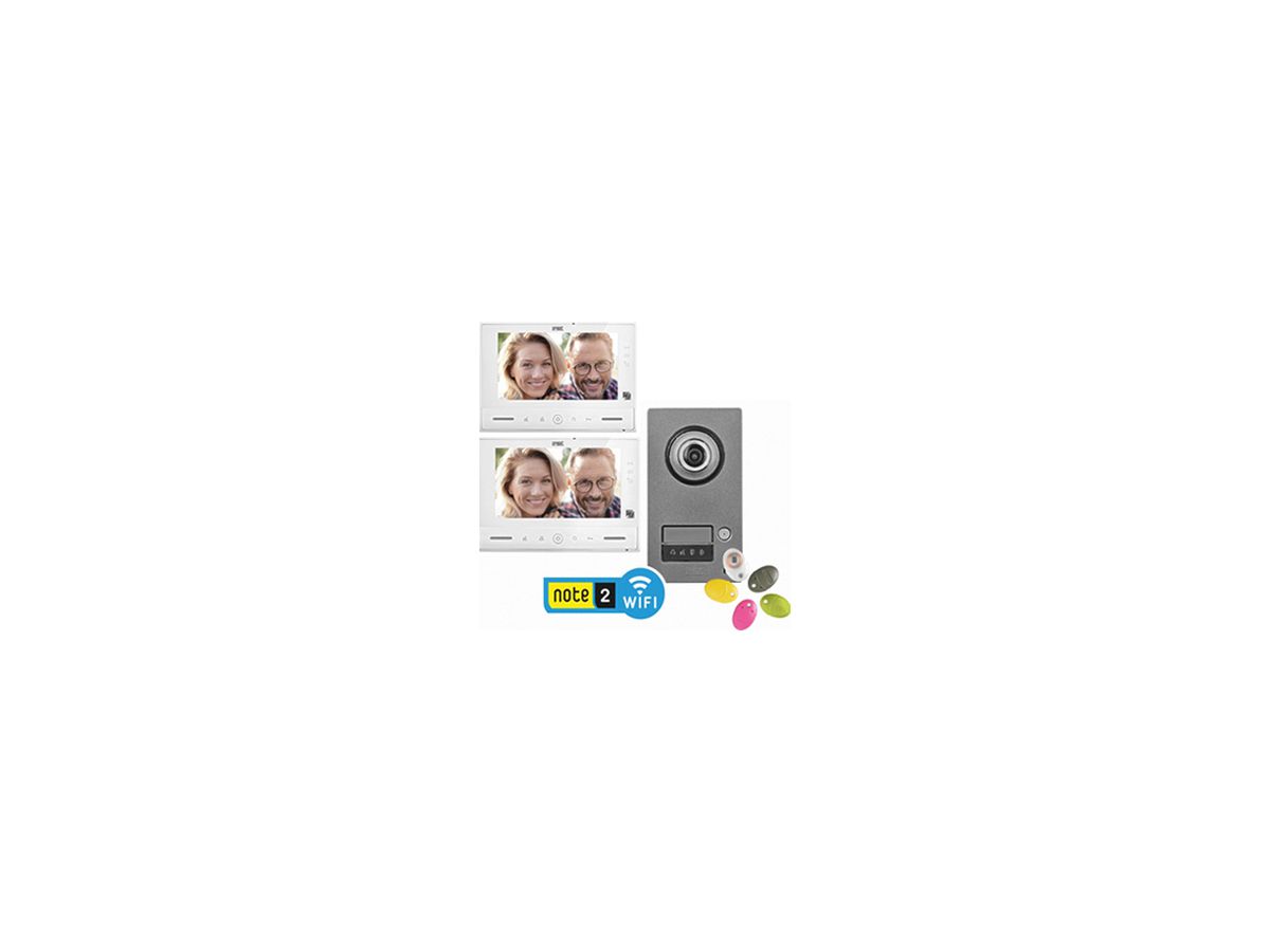 Video-Türsprechanlage-Set Urmet Note 2 für 2-Familienhaus