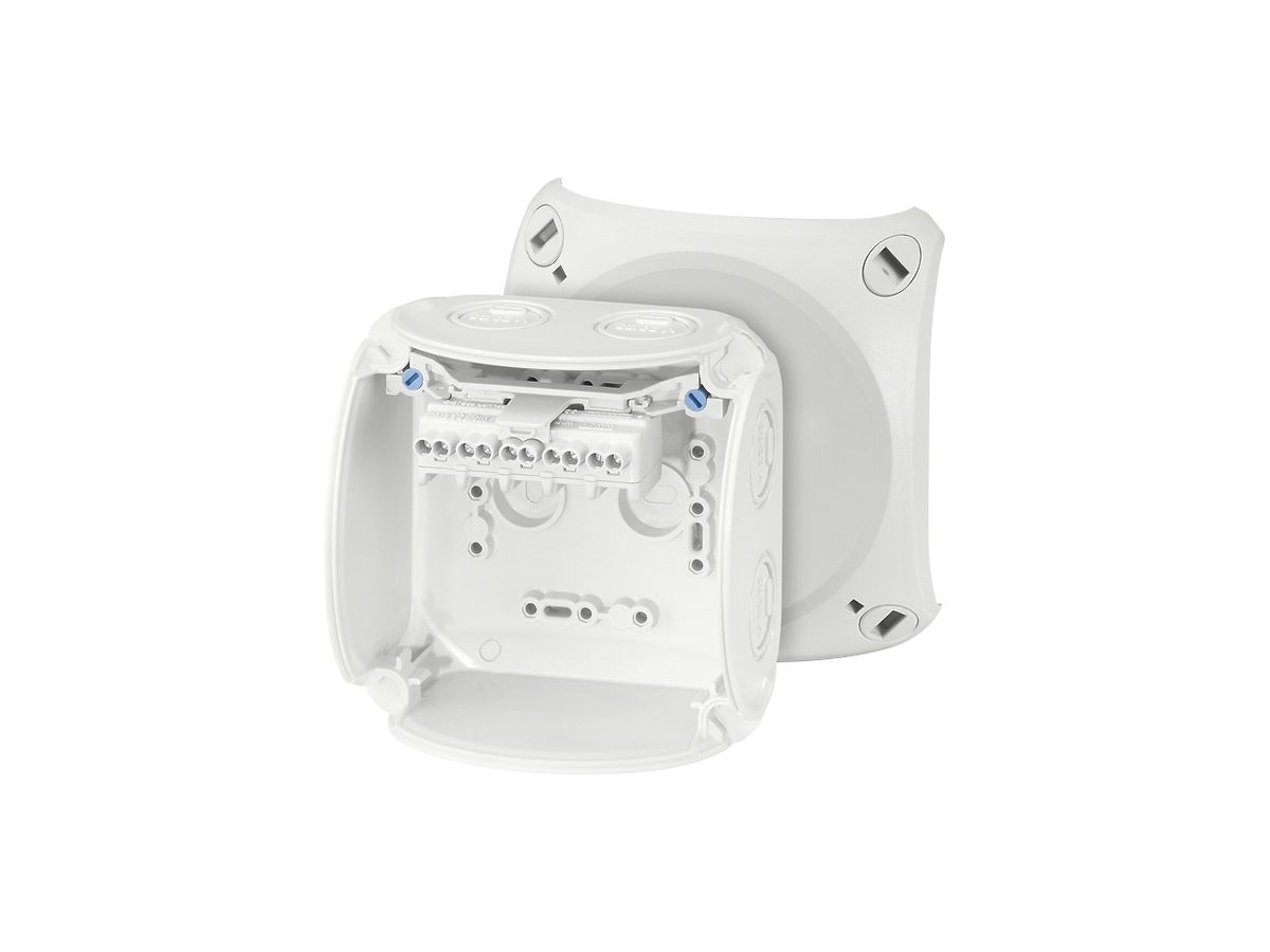 AP-Abzweigdose Hensel KF G mit Klemmen 5×2.5mm² grau