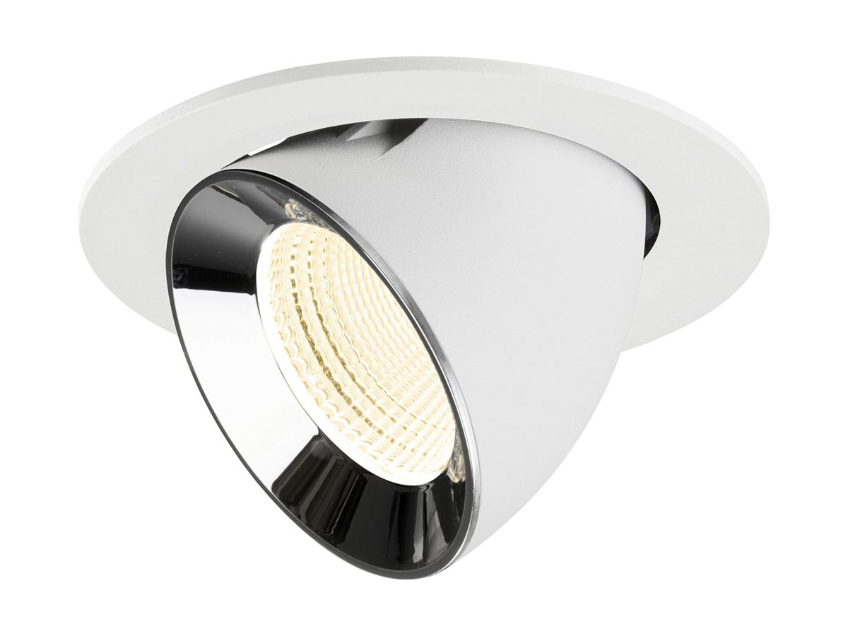 LED-Downlight SLV NUMINOS GIMBLE L 17W 2700lm 4000K WB DALI Ø145 ws/cr