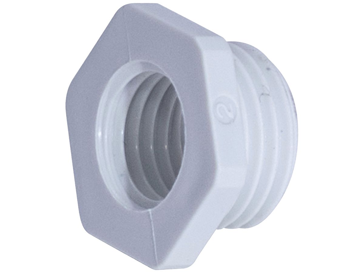 Flanschreduktion PA/GFK M20/M12 hellgrau