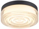 LED-Anbauleuchte SLV CYFT WAVE XL 15W 850lm 2700…4000K IP65 DIM Ø200 schwarz