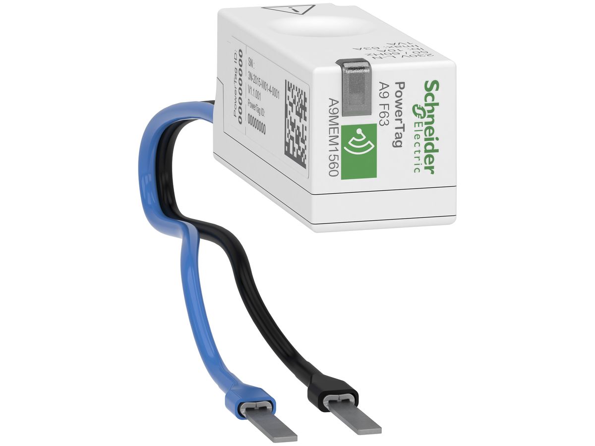 Stromsensor Acti9 PowerTag F63, 1LN, für Montage oben/unten auf MCCB Acti9