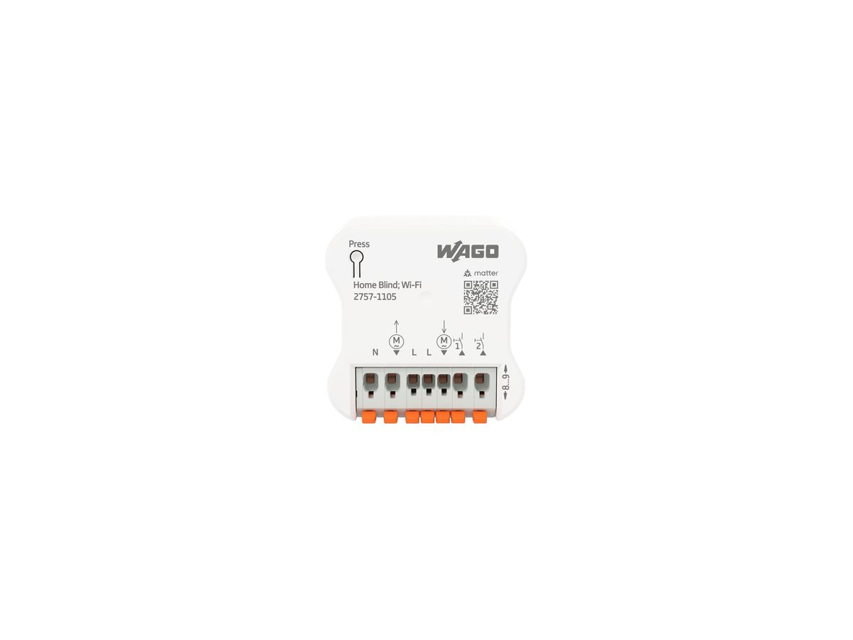 EB-RF-Jalousieaktor WAGO Home Blind;Wi-Fi matter 2×Ausg 3A 690W 2×Eing