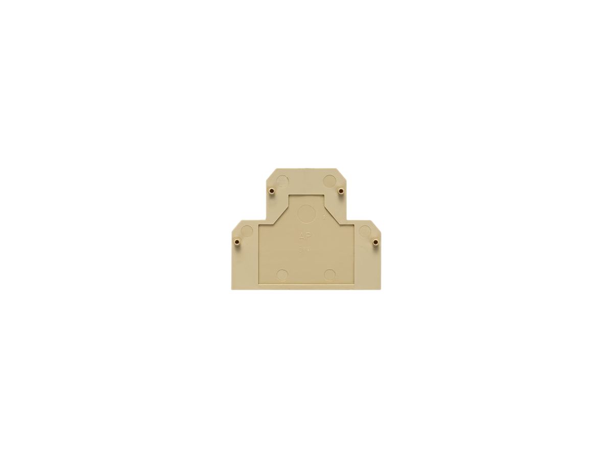 Abschlussplatte Weidmüller DK4 50×1.5mm beige