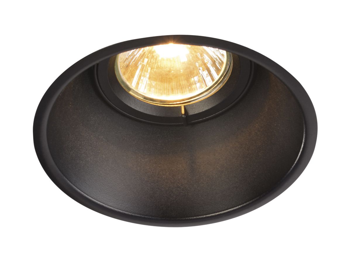 EB-Downlight SLV HORN-T, GU10 50W IP20 mattschwarz