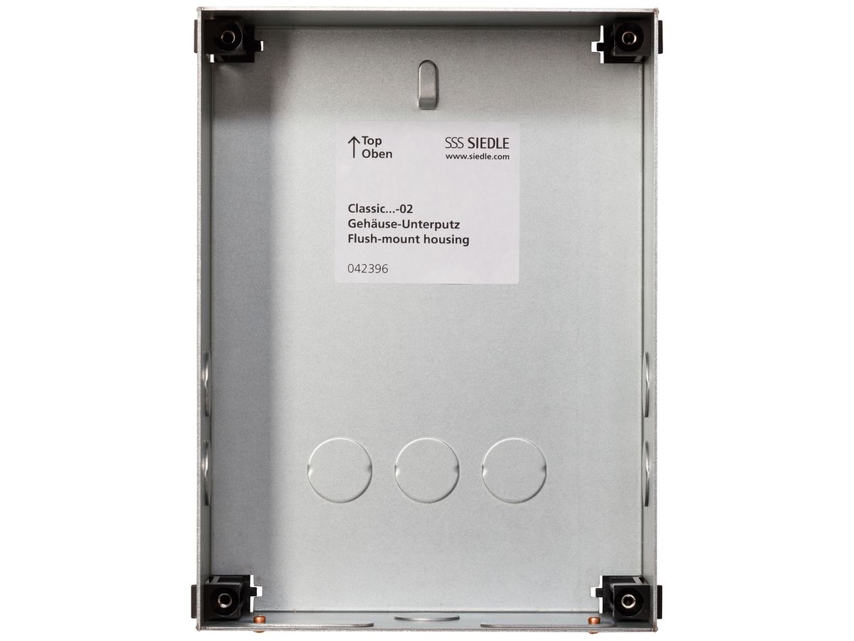 EB-Gehäuse Siedle Classic 1× 154×204×65mm silber