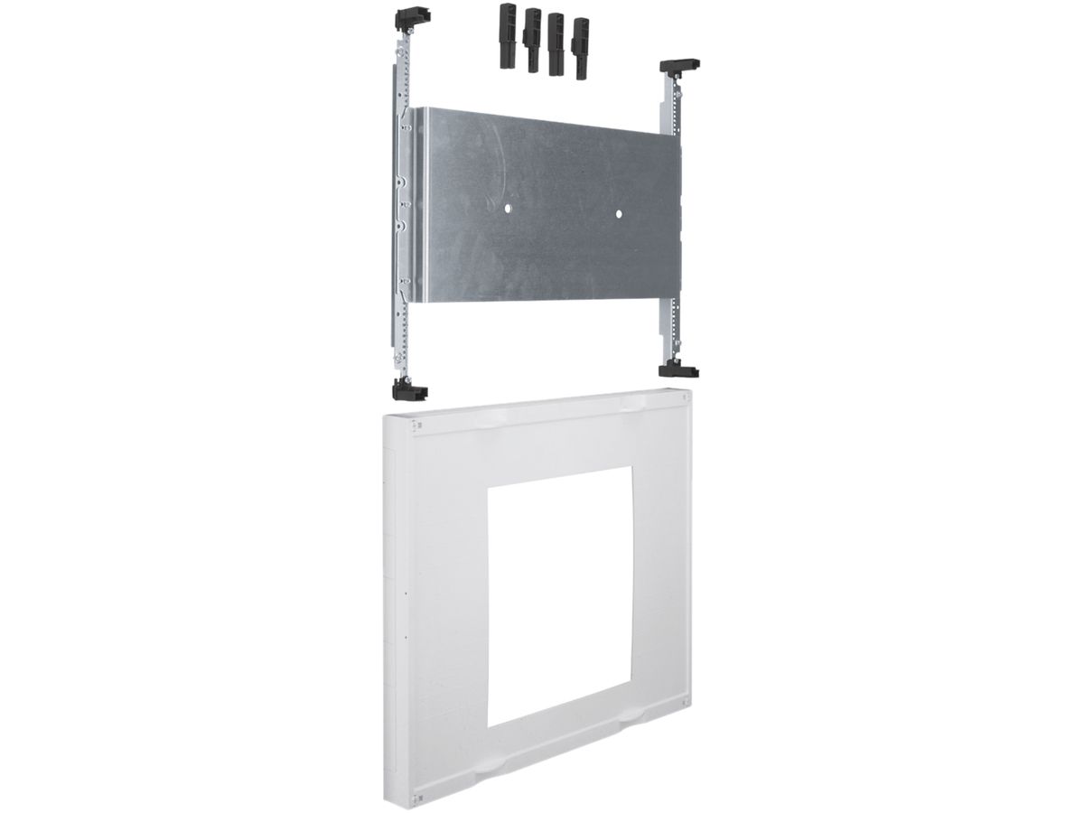 Baustein Hager univers N 450×500mm für 1 Trenner DIN3 auf Montageplatte