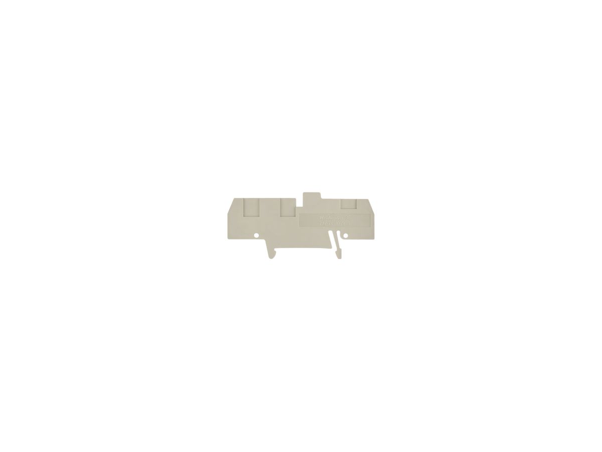 Abschlussplatte Weidmüller ZAP ZKBD/ZKSD 82.5×2.5mm beige