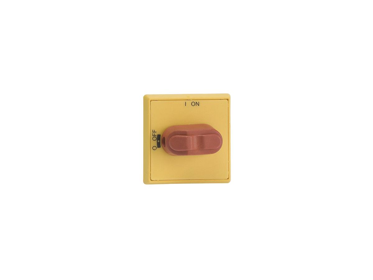 Griff für OT16-40F rot/gb IP54 nicht Abschliessb. 4-Loch.Bef.