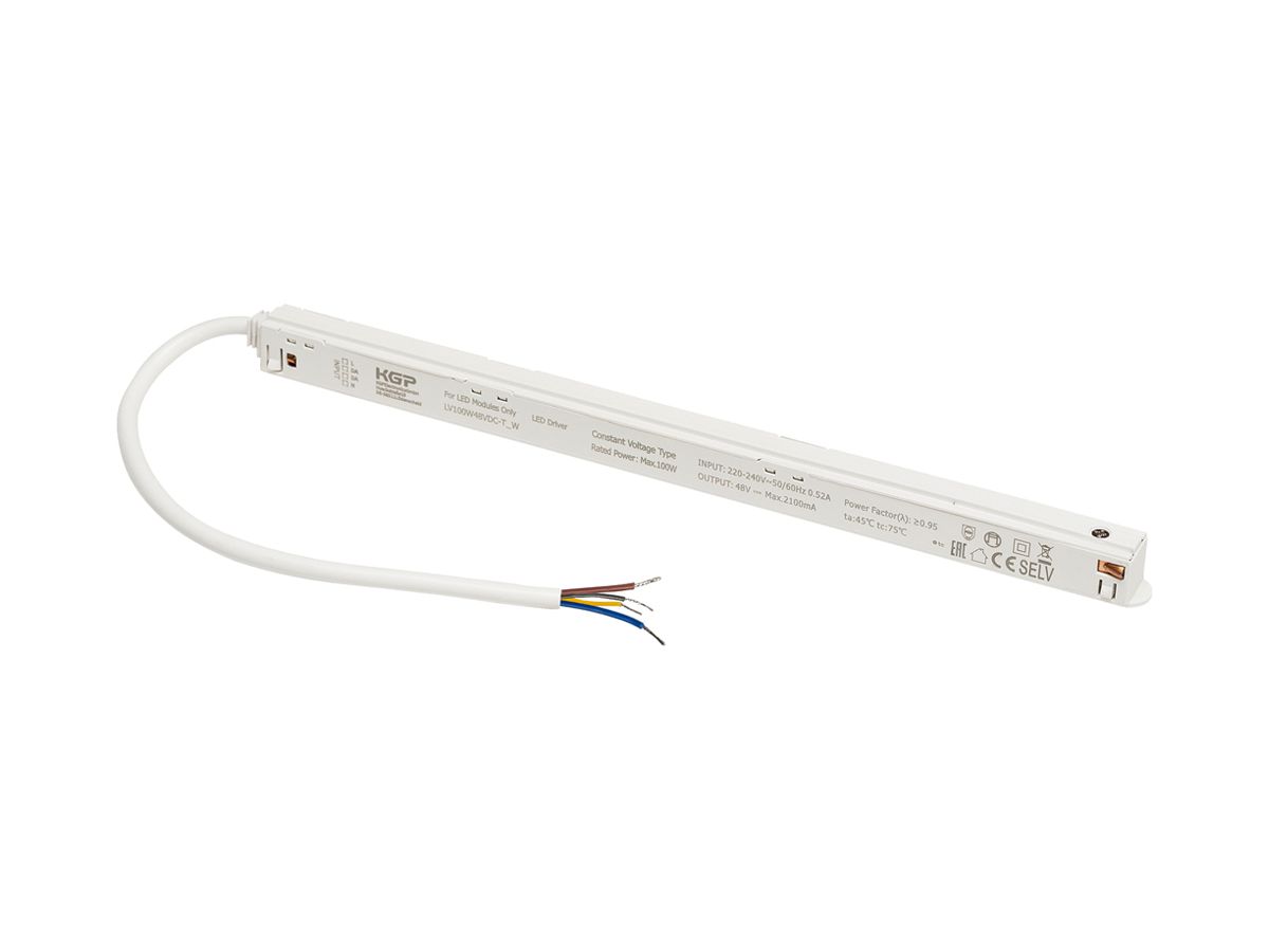 LED-Betriebsgerät SLV TRACK Intrack Stromschiene 100W 48V DALI 298mm weiss