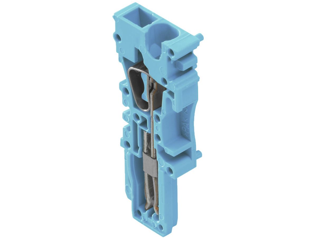 Stecker Weidmüller ZP 2.5/1AN ZA mit Zapfen Zugfeder 2.5mm² 1L blau