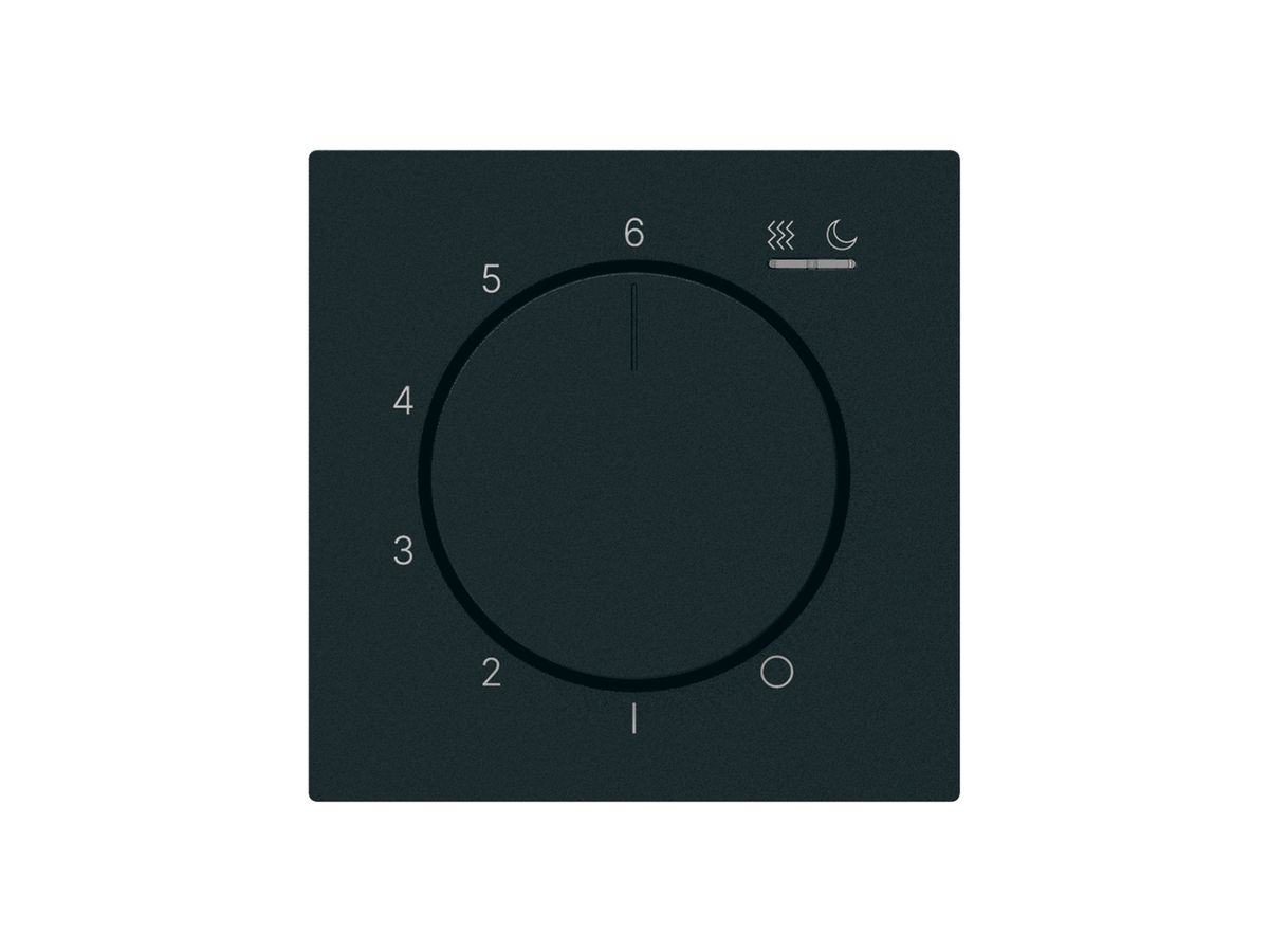 Raumthermostat kallysto An/Aus 230VAC 4A 60×60mm schwarz