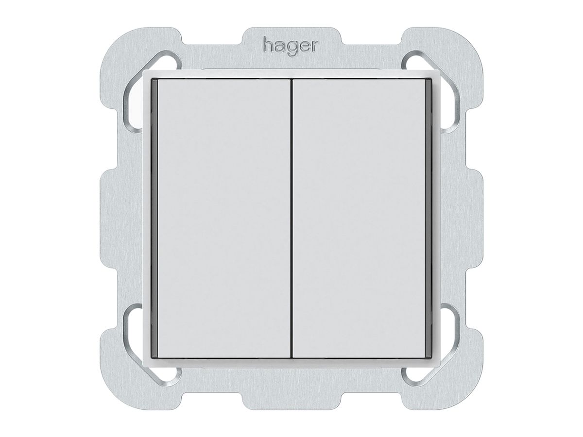 UP-Taster KNX KAL 2×Tasten 4×Betätigungspunkte LED weiss