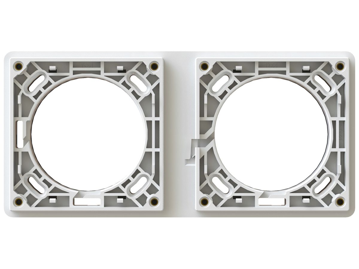 UP-Befestigungsrahmen Max Hauri EXO Grösse 2×1 weiss