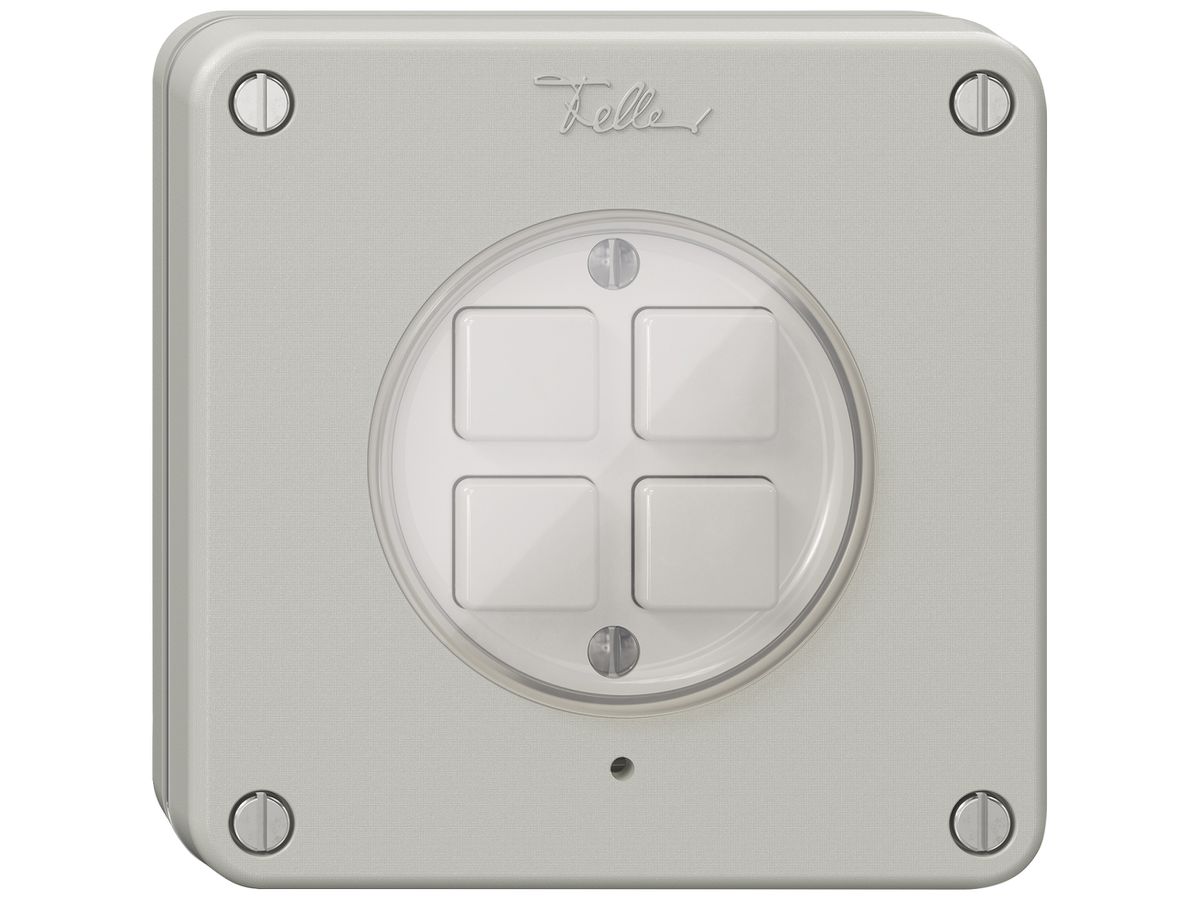 UP-Taster KNX RGB NEVO KNX Basic SNAPFIX® 4T 4B LED IP55 lgu