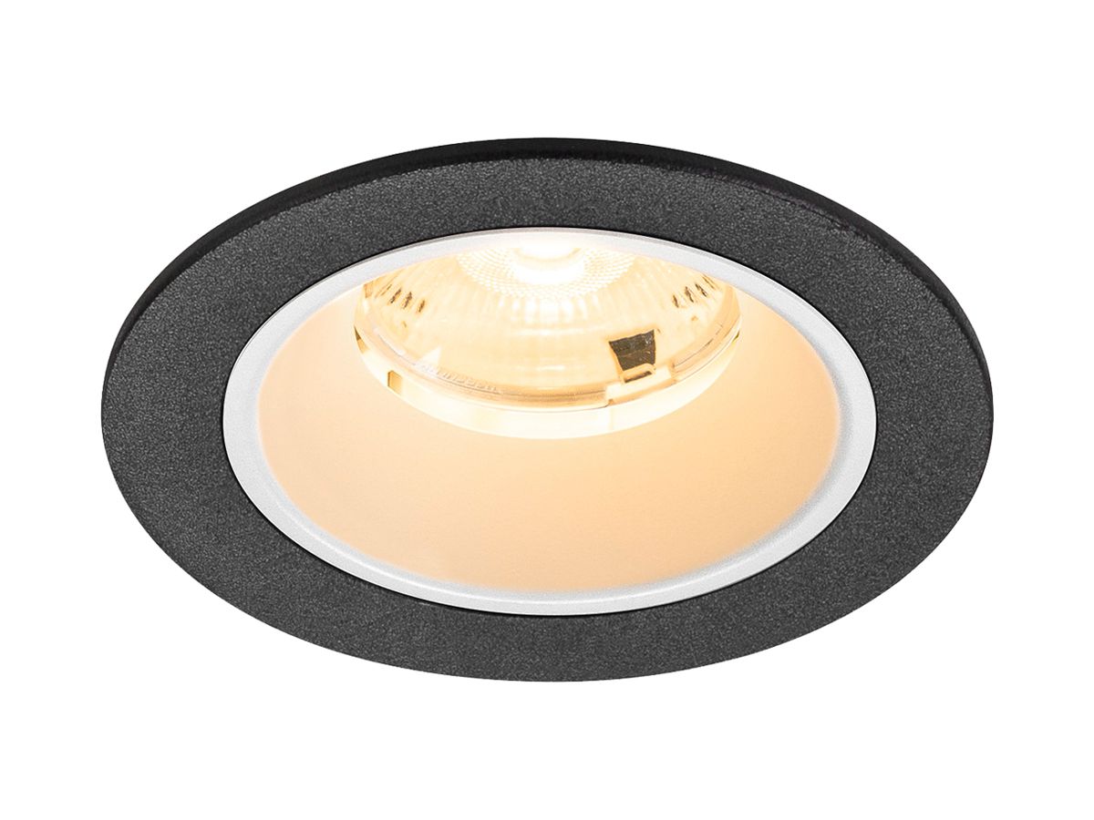 EB-LED-Deckenleuchte SLV NUMINOS S 6.7W 1050lm 3000K NB DALI DIM Ø80×52mm sz/ws