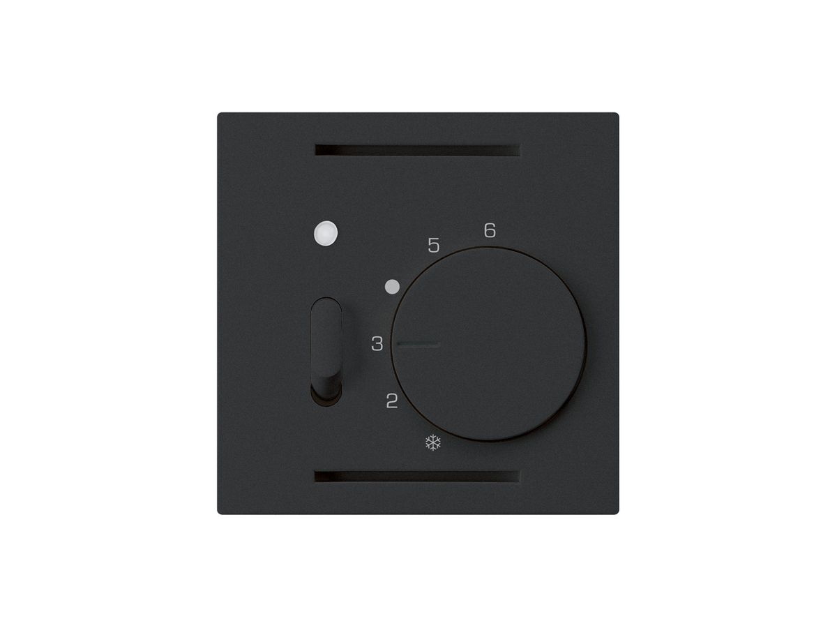 UP-Raumthermostat kallysto schwarz mit Schalter