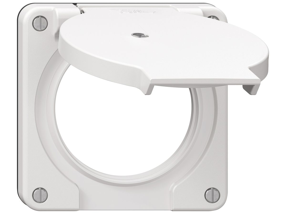 Deckel NEVO SNAPFIX® Ø60mm 2×Steckdose ws IP21