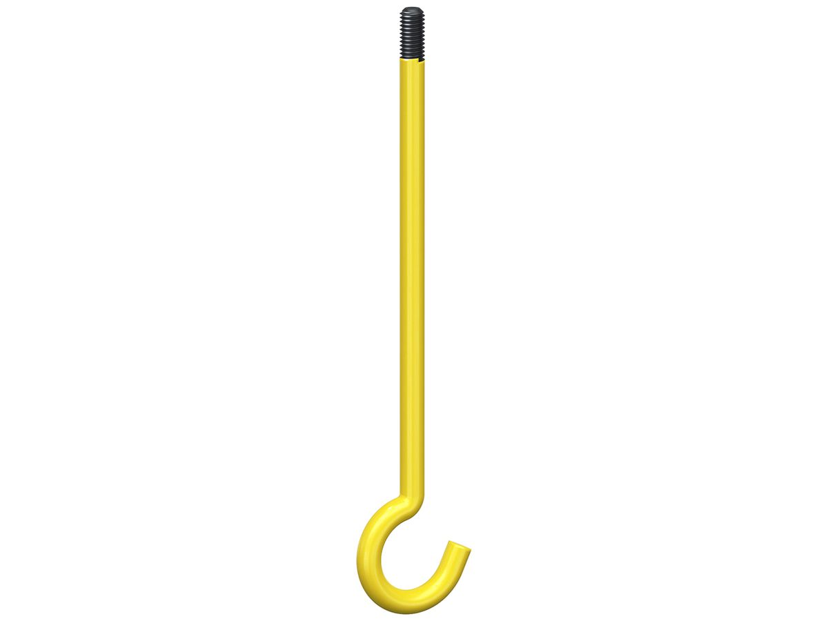 Hakenschraube Kaiser Ø26mm M5×125mm isoliert gelb