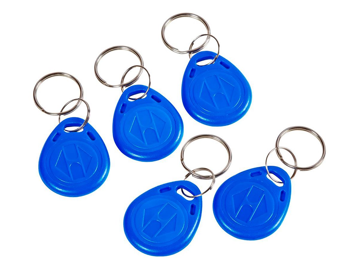 Transponder-Set Urmet mit 5 Schlüsseln blau