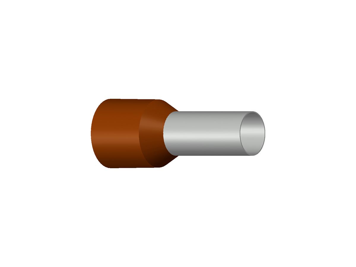 Aderendhülse Typ A isoliert 25mm²/16mm braun