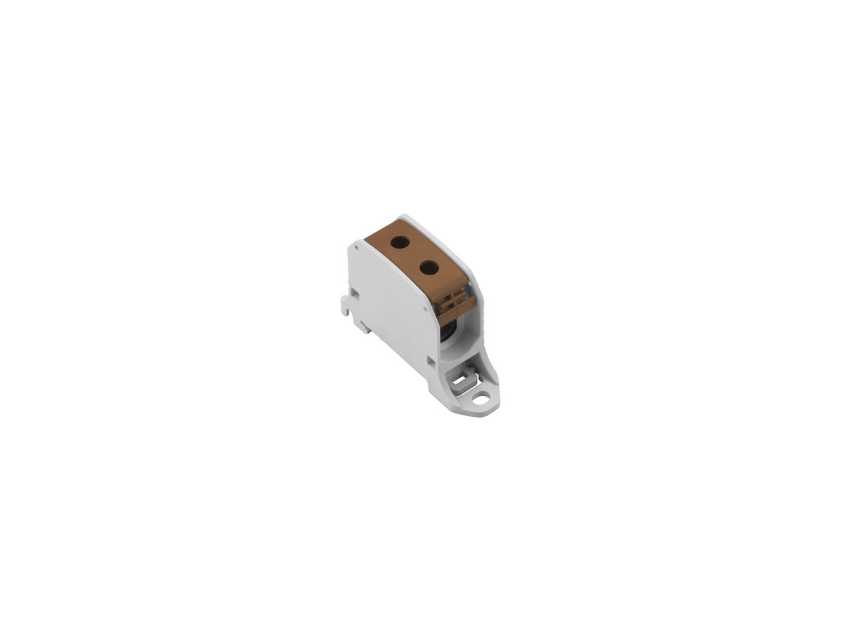 Verteilerblock WM WPD 130 1×50/1×50mm² 150A 1000V TS35 braun