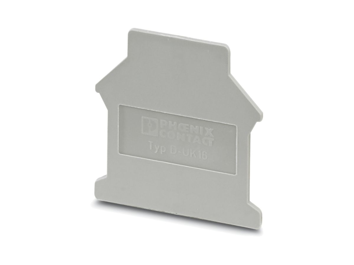 Abschlusswand Phoenix Contact D-UK 16mm² grau