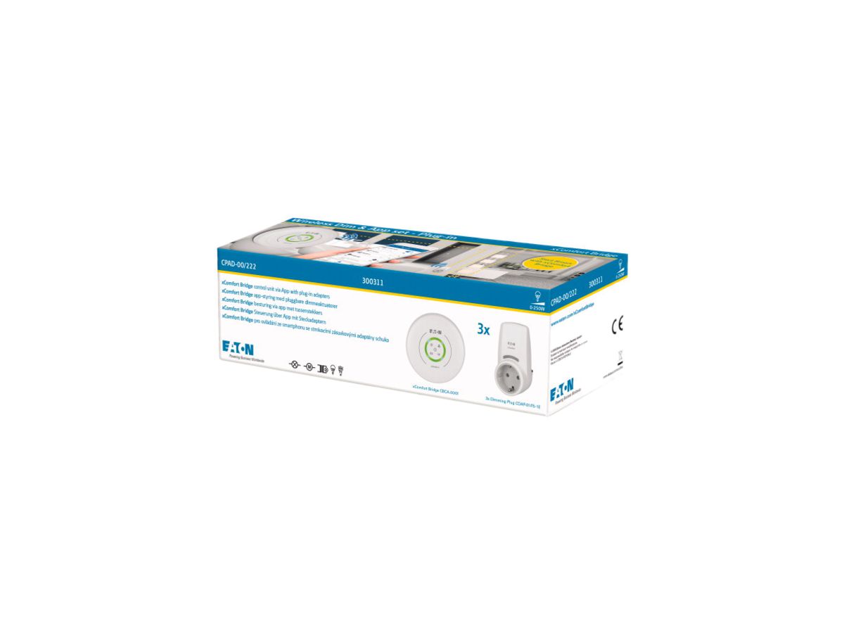 Starterpaket xComfort "Wireless Dim&App Plug-In", inkl. Gateway "Bridge"