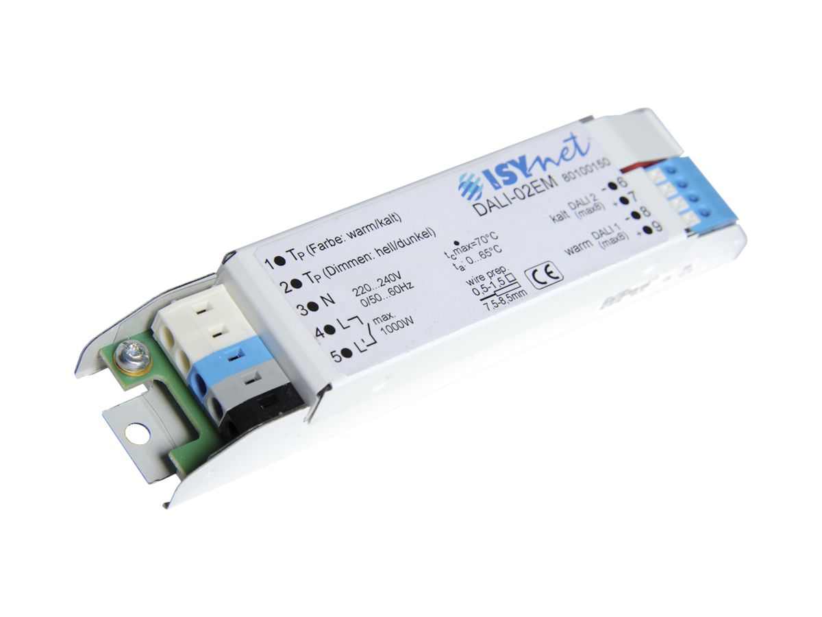 Lichtsteuergerät DALI-02EM 2×8 DALI-Betriebsgeräte