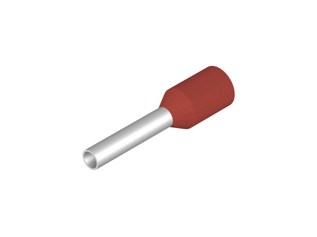 Aderendhülse Weidmüller H isoliert 1mm² 8mm rot DIN Mehrfachbeutel