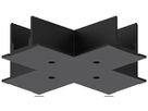 EB-Blindabdeckung Sylvania OneTrack X-Einspeiser Polycarbonat 148×148mm schwarz