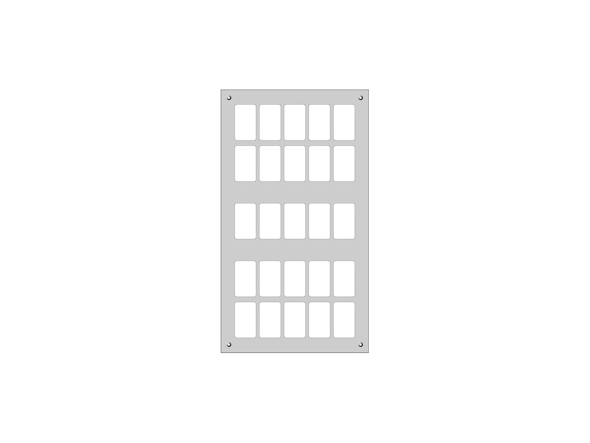 Montageplatte FLF 5×5 Al weiss FH