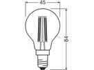 LED-Lampe LEDVANCE CLASSIC P E14 2.5W 470lm 827 DIM klar Ø45×84mm