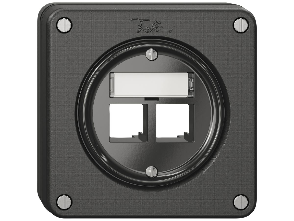 UP-Montageset NEVO EASYNET S-One SNAPFIX® für 2 Buchsen 87×87mm sz