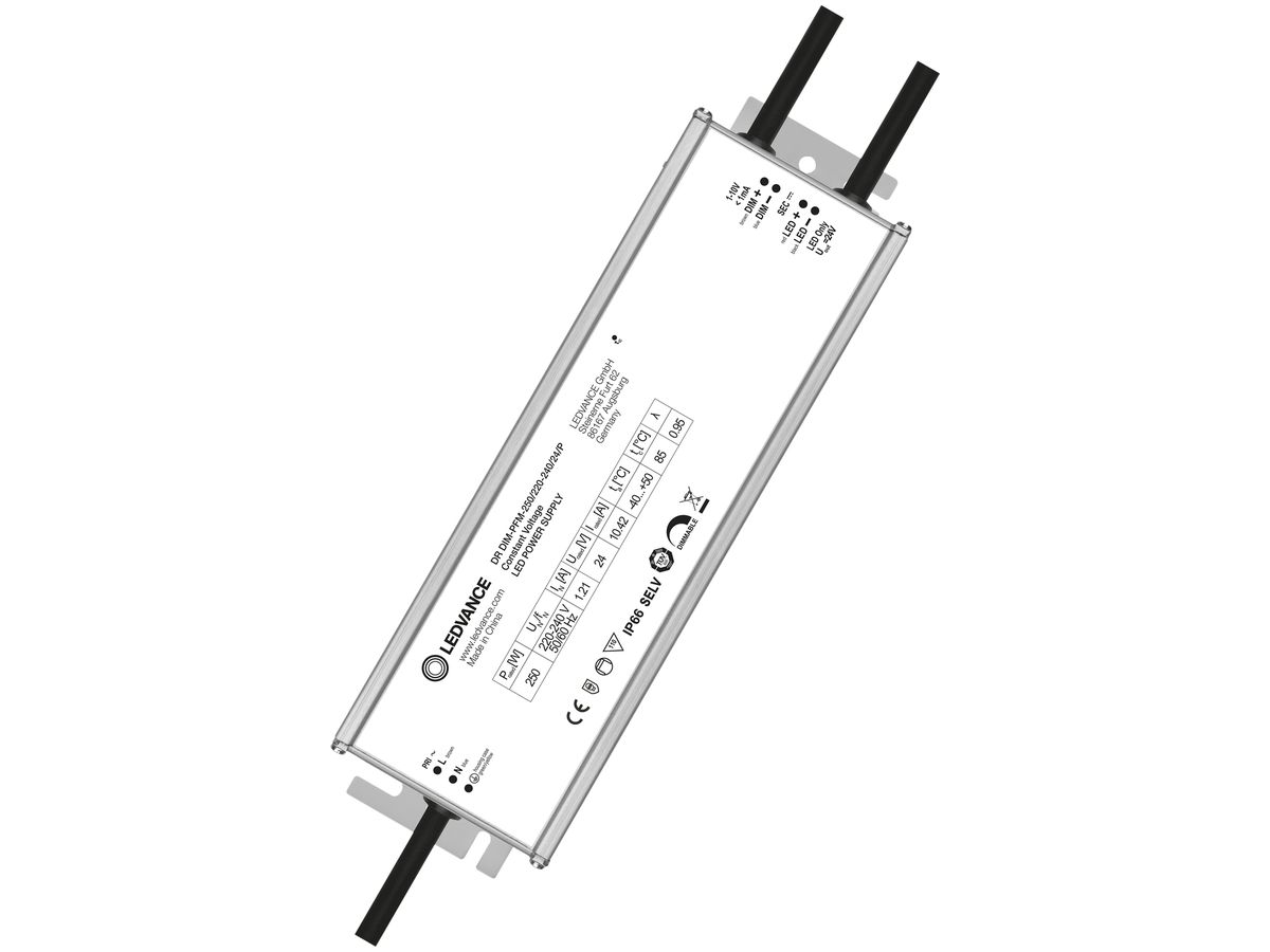 LED-Konverter LDV PERFORMANCE DIM 1…10V, 24V 250W 253×74×42mm IP66