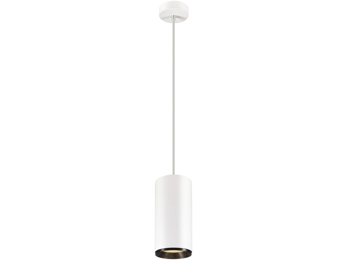 LED-Pendelleuchte SLV NUMINOS PD PHASE XL 36W 2980lm 2700K 60° weiss/schwarz