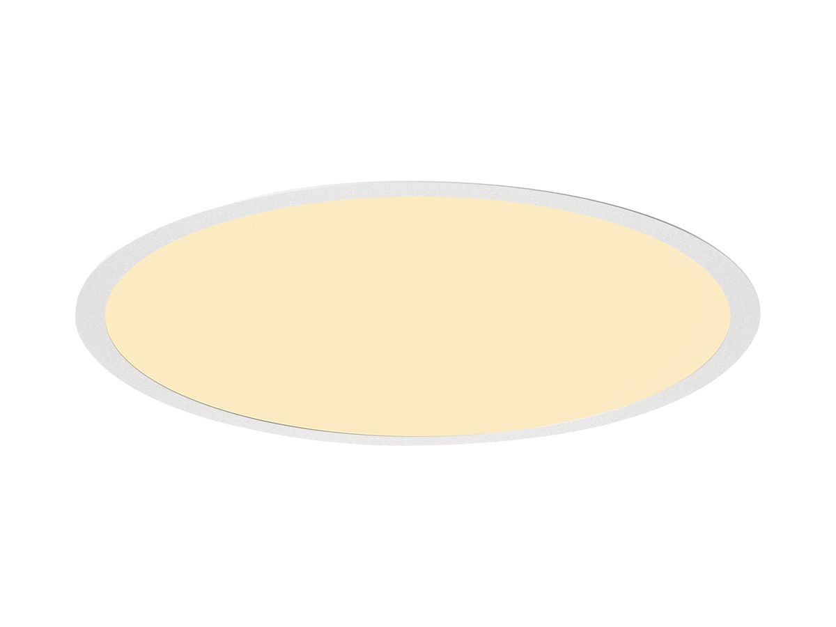 EB-LED-Deckenleuchte SLV MEDO 40 EL 28W 3300lm 3000/4000K Ø390 weiss mit Rahmen