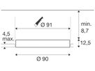 EB-LED-Deckenleuchte SLV MEDO 90 66W 9200lm 930/940K 80° Ø900mm weiss