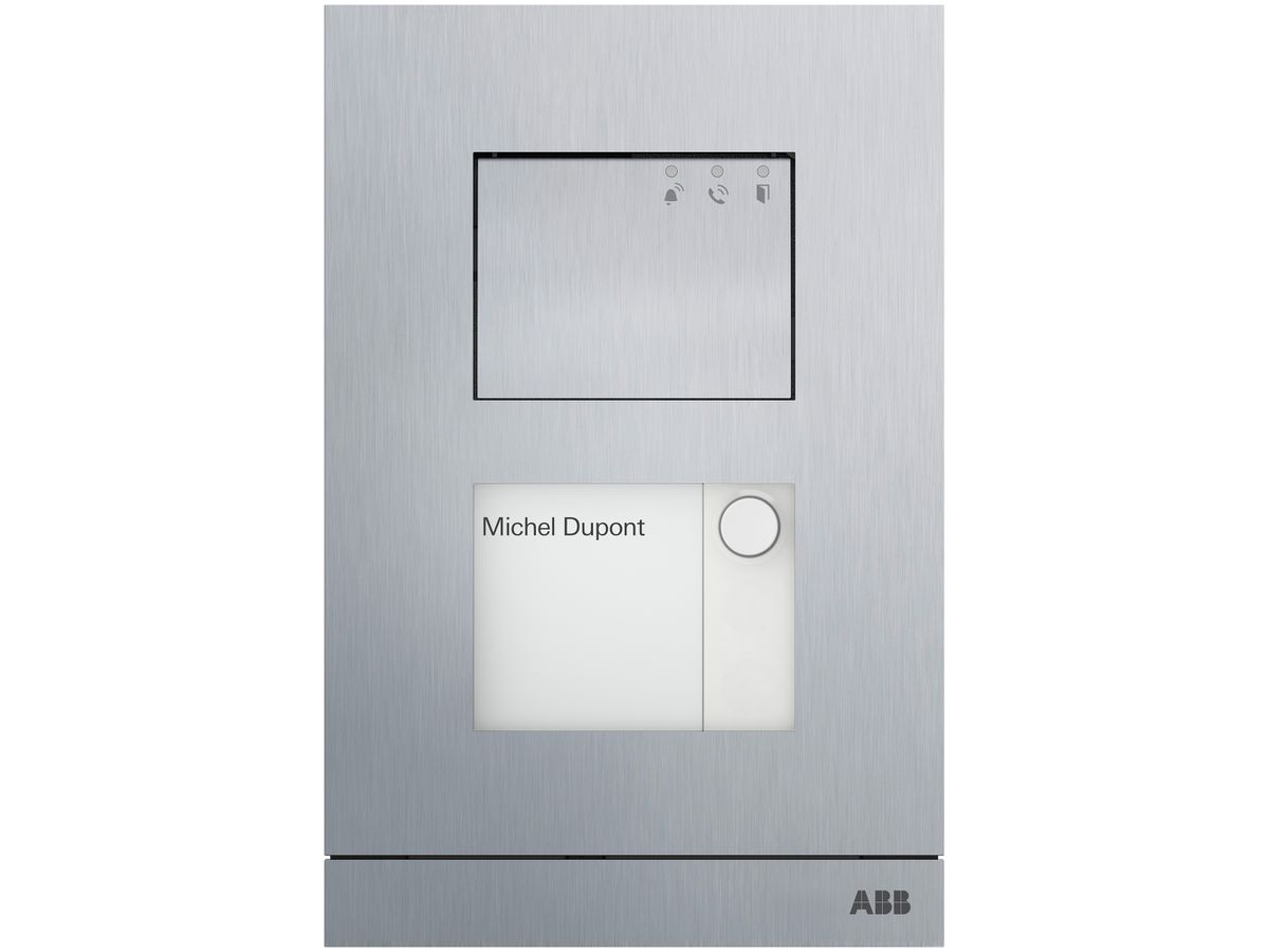 Audio-Türstation ABB-Welcome A21051P1-A-04 1×Taste alu 205×135×18mm