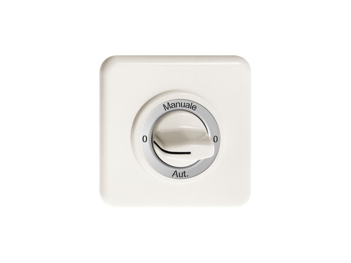 UP-Frontset 0-Manuale-0-Aut. für Drehschalter weiss FH
