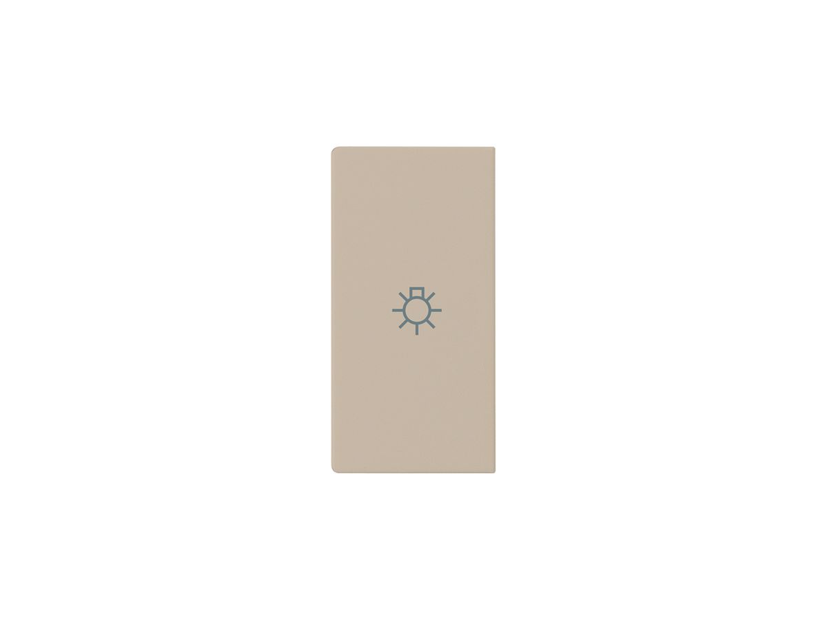 Knopf kallysto mit Symbol Licht beige